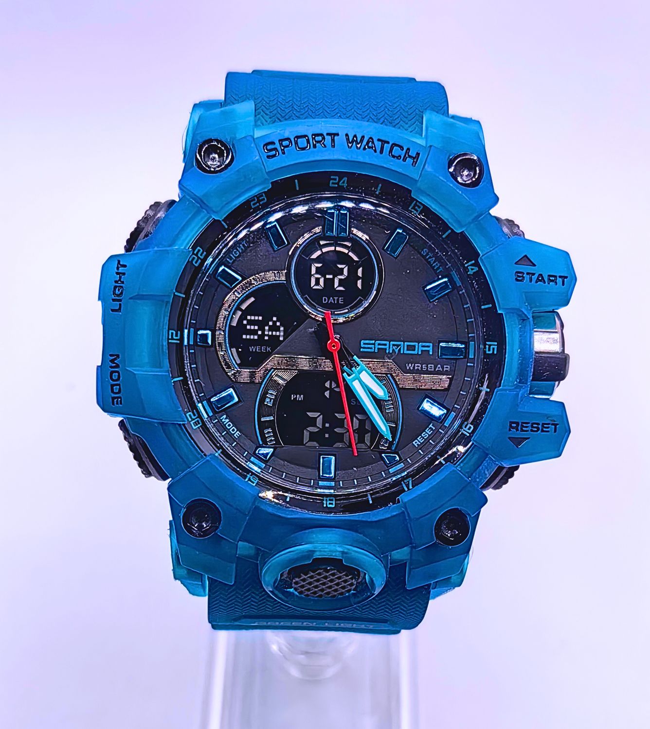 Reloj Análogo Digital SANDA Turquesa