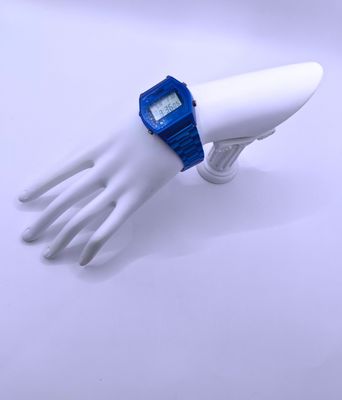 Reloj Digital Estilo Casio Acero Inoxidable Azul Marino