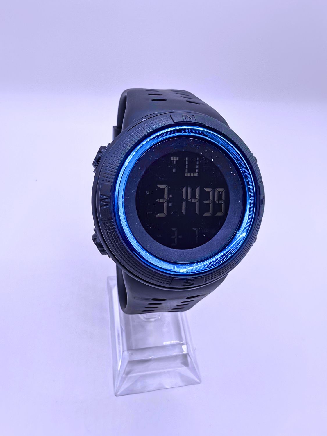 Reloj Deportivo Calenbi Plástico Hebilla lisa Azul Marino