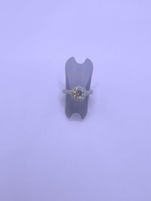 Anillo Plata Esterlina 925 Calenbi Compromiso 2 Certificado Mossainita