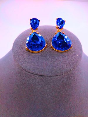 Aretes Bisutería Calenbi Gota Agua Grande