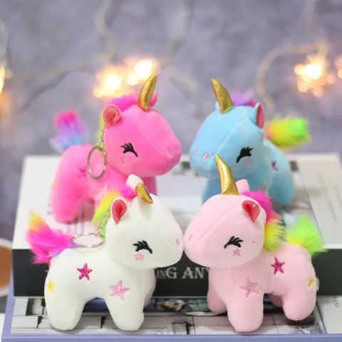Llavero Peluche Calenbi Unicornio Colorido