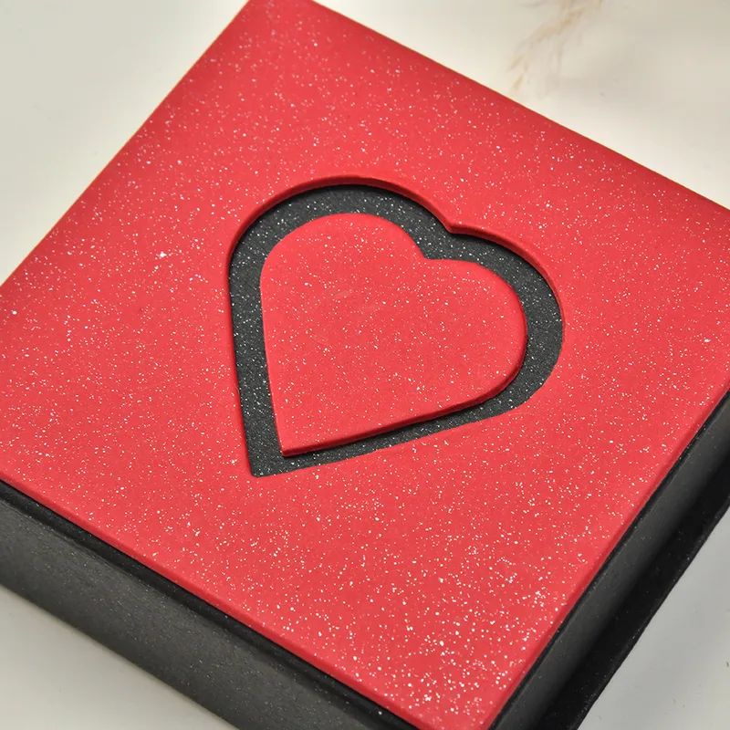 Caja Anillo Cartón Calenbi Corazon San Valentín