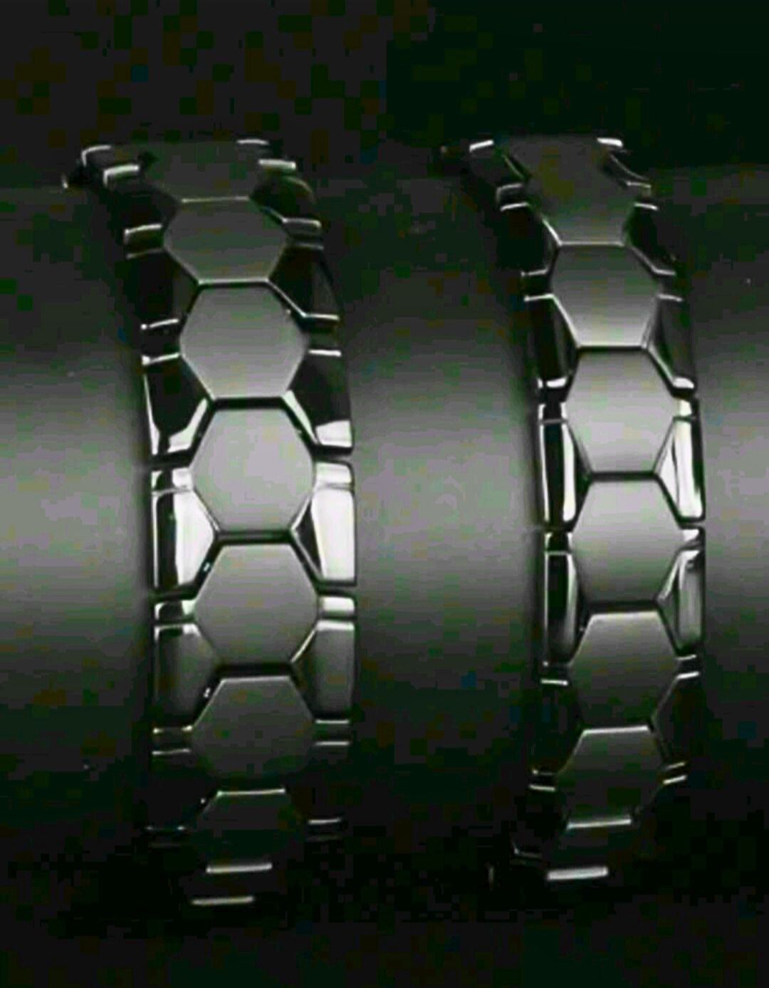 Pulsera Acero Inoxidable Calenbi Negro Magnética Unisex