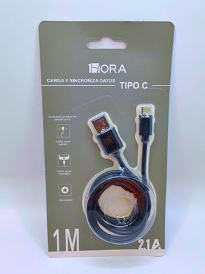 Cargador sincronizado datos tipo c Blanco