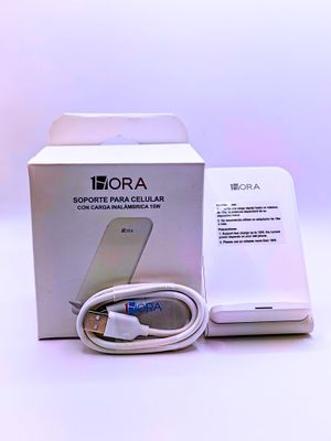 SOPORTE PARA CELULAR CON CARGA INALAMBRICA 15W