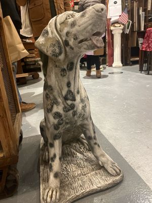 Full Sized Stone Dalmatian Statue