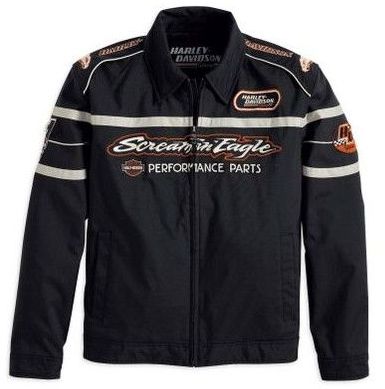 Harley-Davidson Men&#39;s Black Bird Jacket 98298-08VM