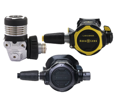 Aqualung Leg3nd Elite BLACK Edition - Atemregler + Octopus