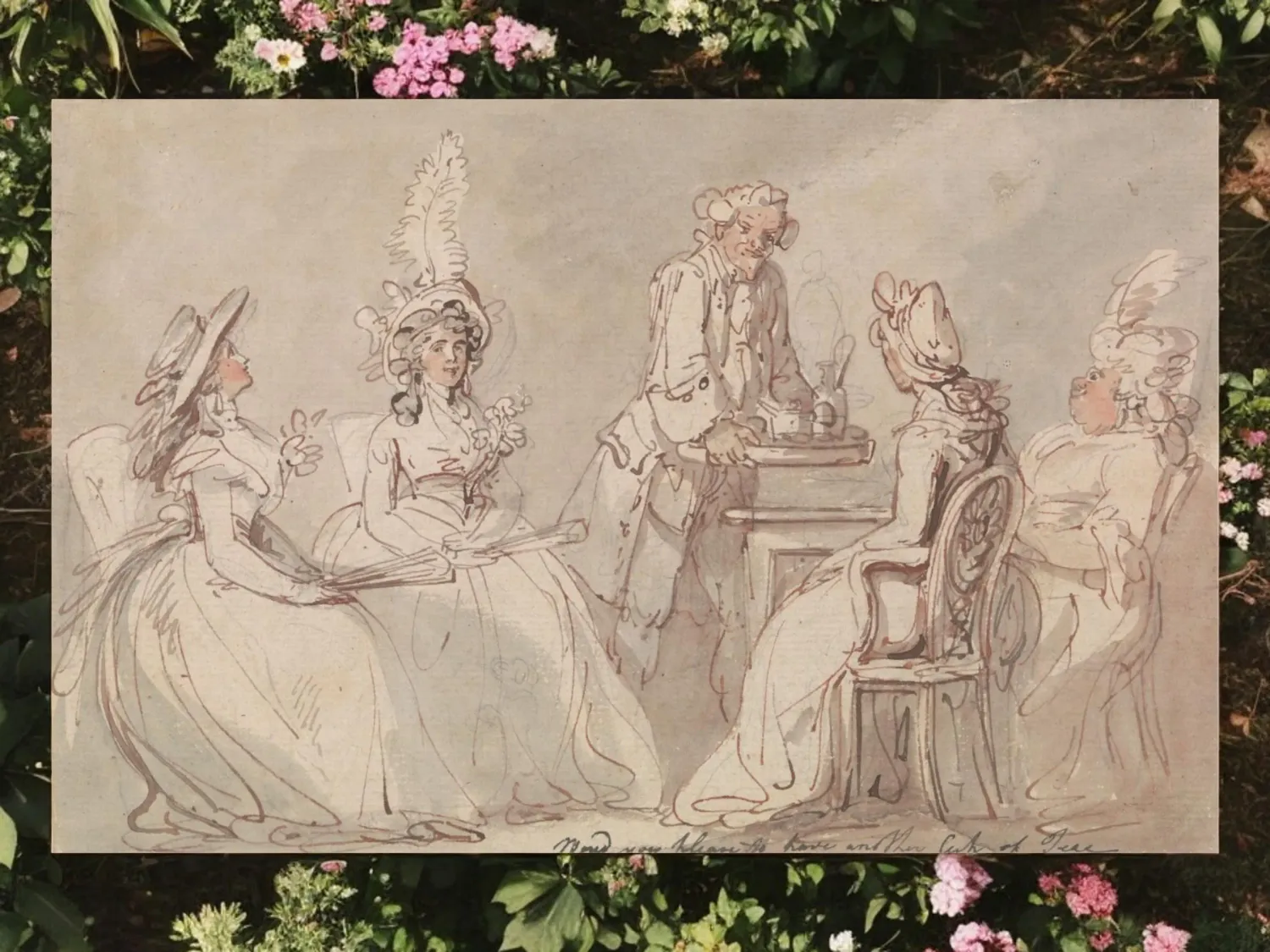 Ladies at Tea by Thomas Rowlandson