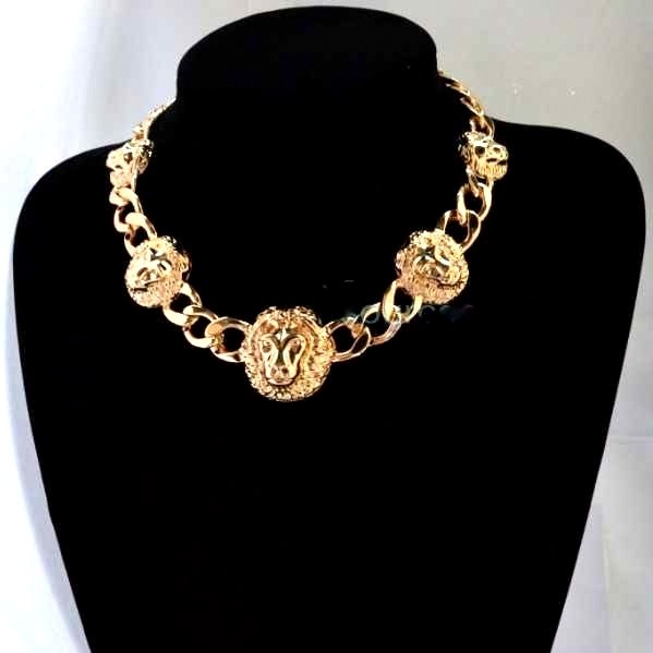 5 Lion Head Necklace (FREE SHIPPING)