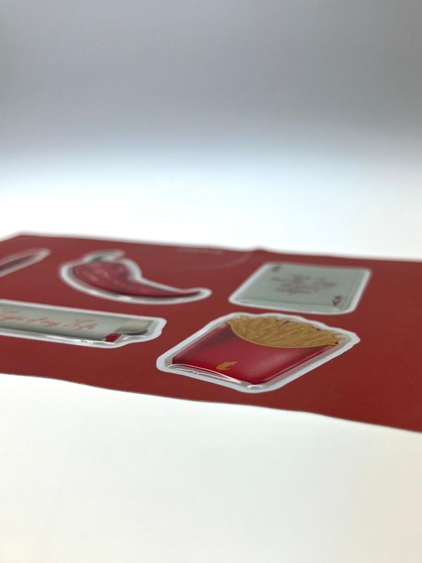 Set de Stickers con Relieve