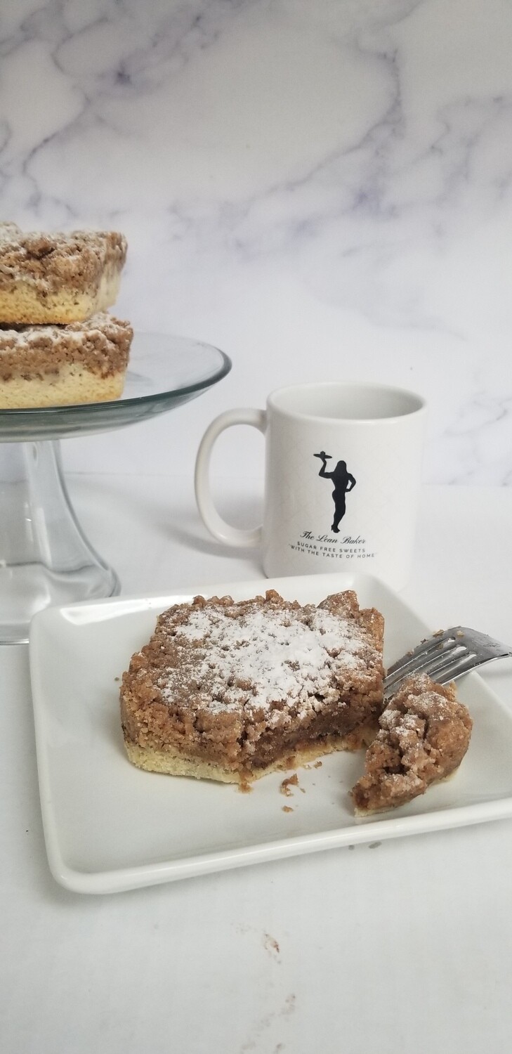 No Sugar Added NY Apple Crumb Cake Baked To Order  2 Serving Size 4