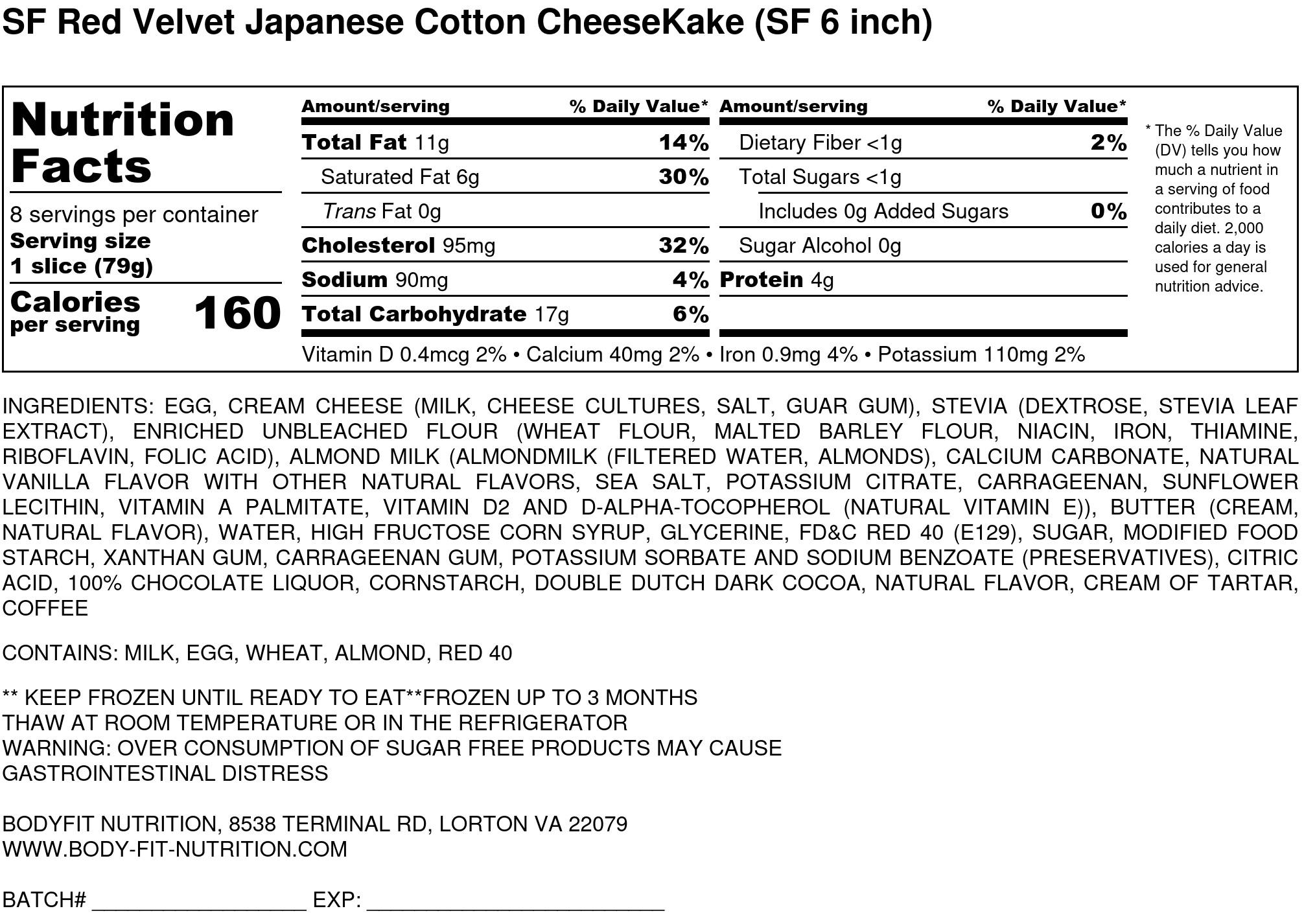 Red Velvet Japanese Cotton Cheesecake