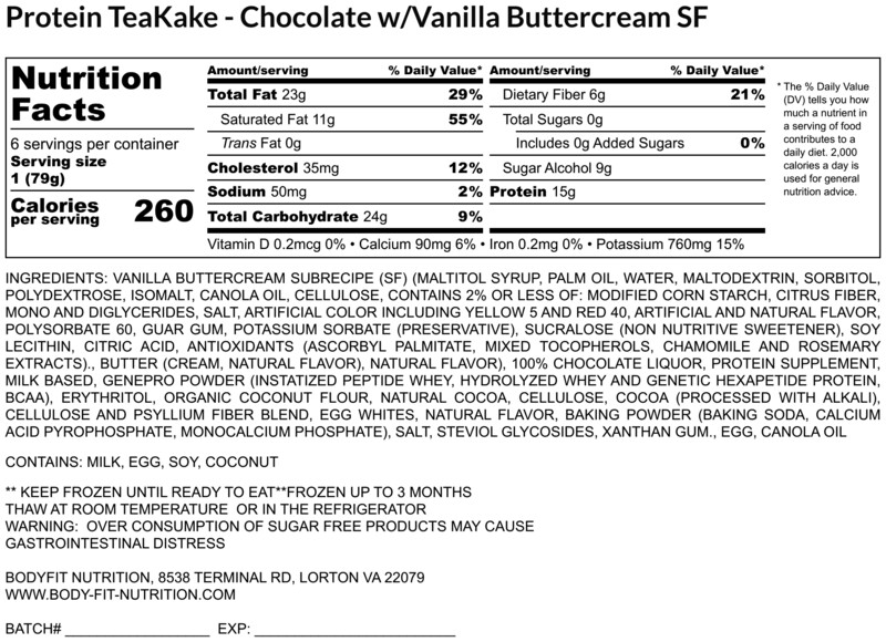 Chocolate/Vanilla Bean TeaKake