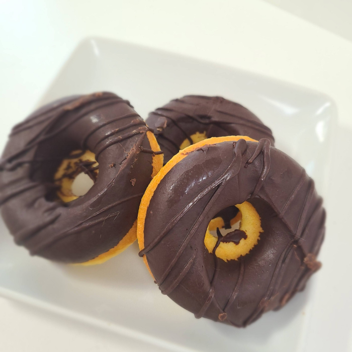Chocolate Dipped Vanilla Doughnut