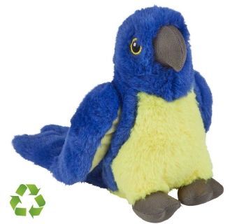 Peluche Eco Ara blu e oro 18 cm