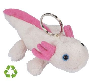Peluche Eco Axotol portachiavi 10 cm