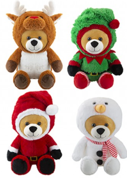 Peluche Orsetti Natale 50 cm assortiti 50 cm