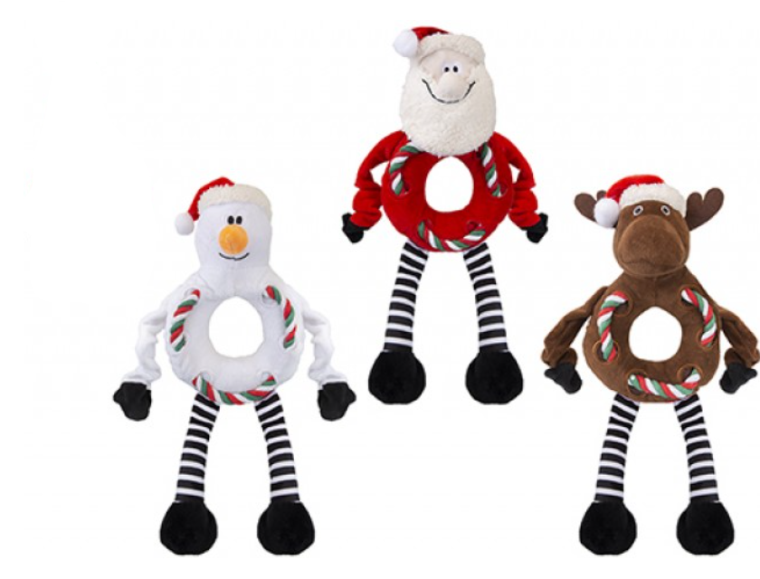 Peluche per cani con corda  assortito