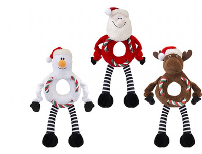 Peluche per cani con corda  assortito