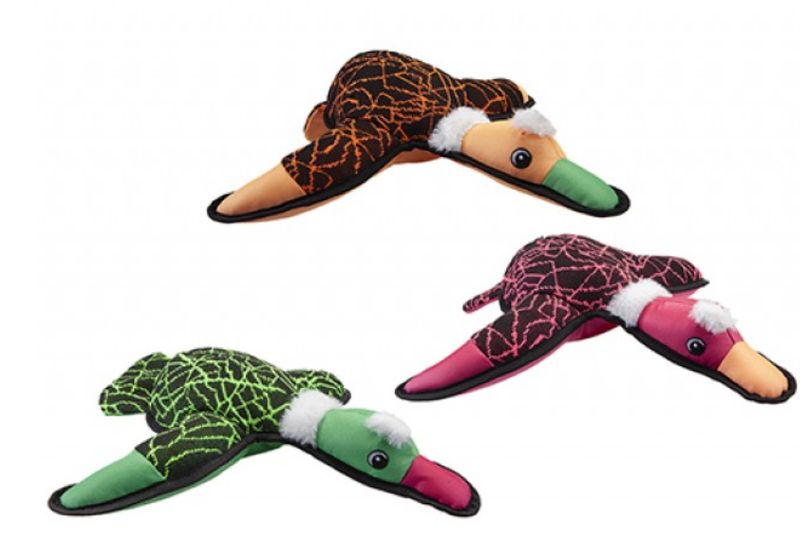 Pupazzo Anatra per cani in tessuto assortito