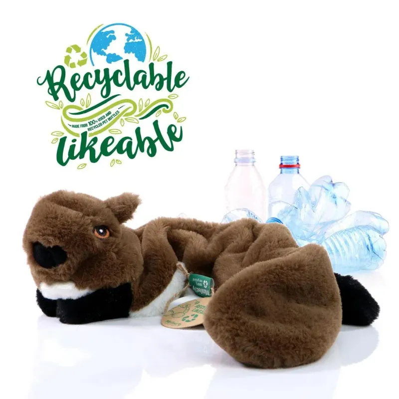 Peluche Eco Castoro non imbottito per cani 56 cm