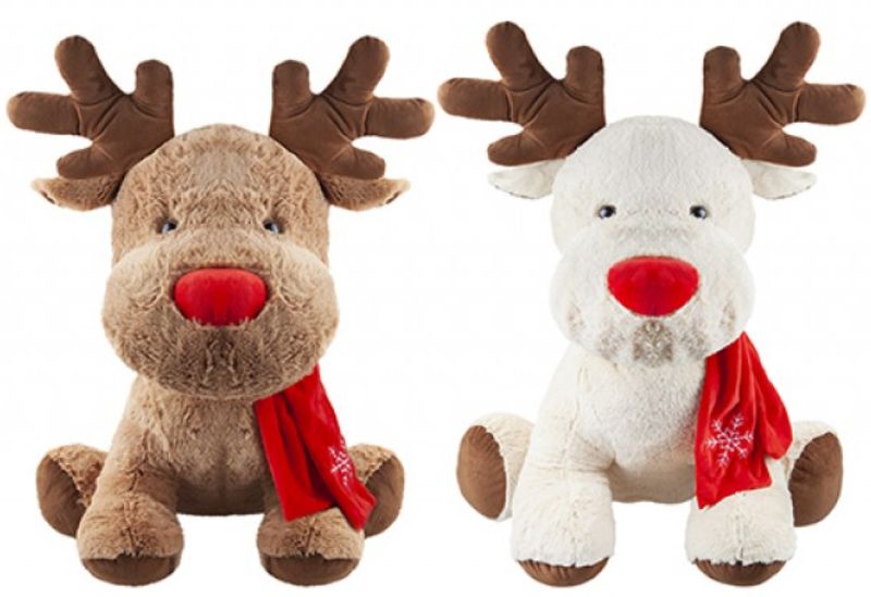 Peluche Renna 50 cm assortito
