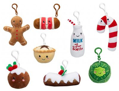 Peluche Alimenti portachiavi 12 cm assortito