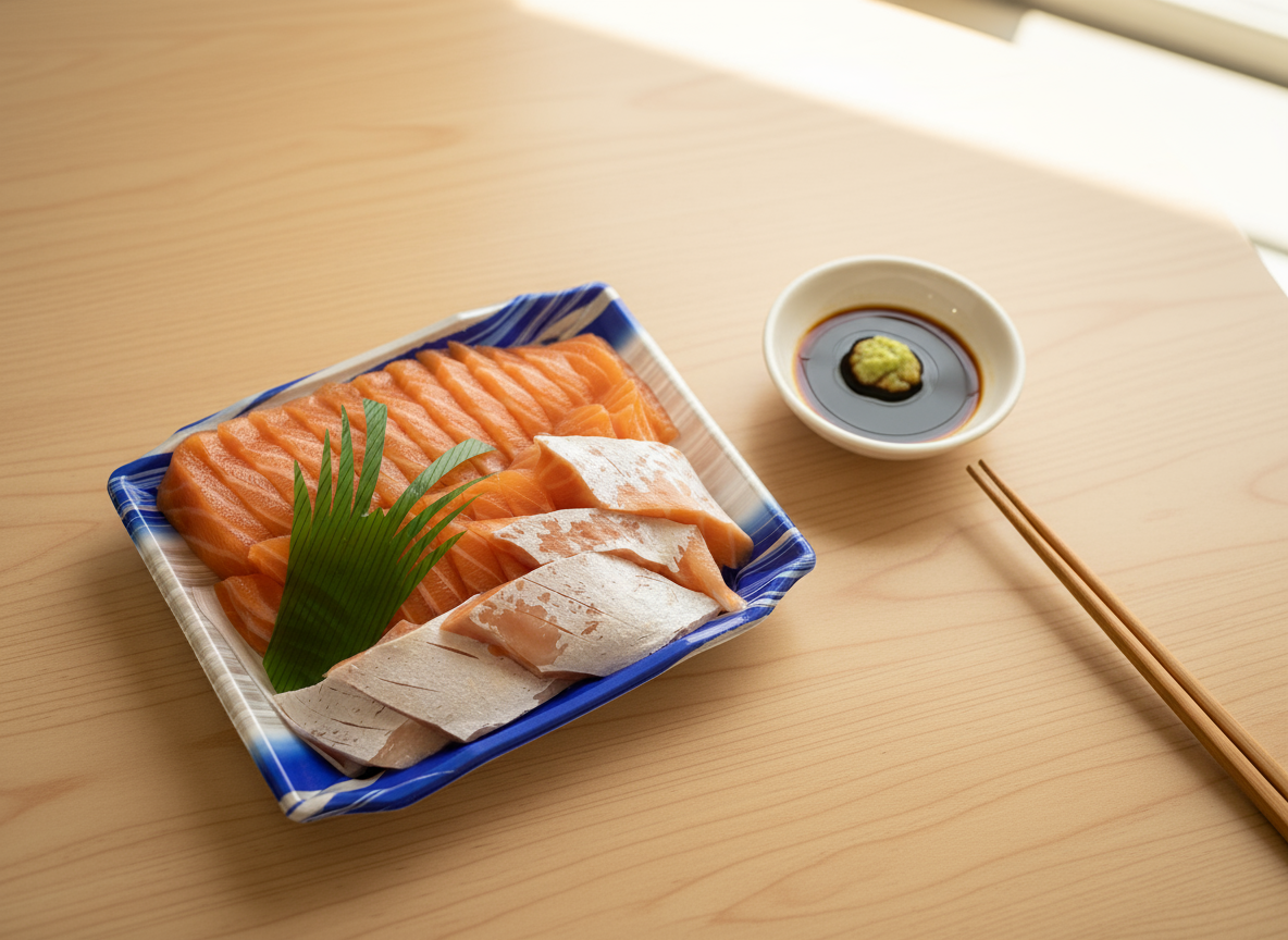 挪威三文魚腩刺身 Norwegian Salmon Belly Sashimi (每磅)