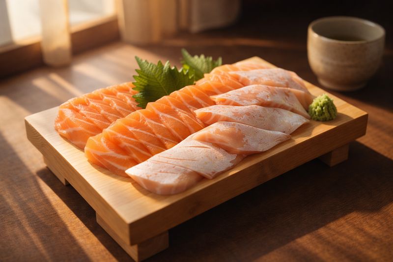 挪威三文魚腩刺身 Norwegian Salmon Belly Sashimi (每磅)