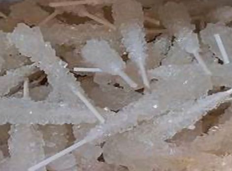 White Stick Rock Candy