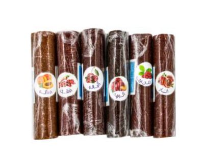 Rolled Fruit Leather with Various Flavors (Lavashak)