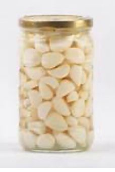 Fresh White Pickled Garlic