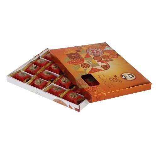 Saffron Pistachio bited Nougat (Gaz) incl 38% pistachios