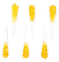 SAFFRON ROCK CANDY  (WITH STICK)
