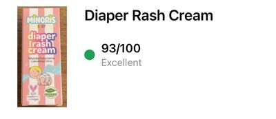 Minoris Baby Organic  Diaper Cream 55gr