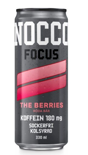 NOCCO FOCUS The Berries - Sockerfri, 330 ml