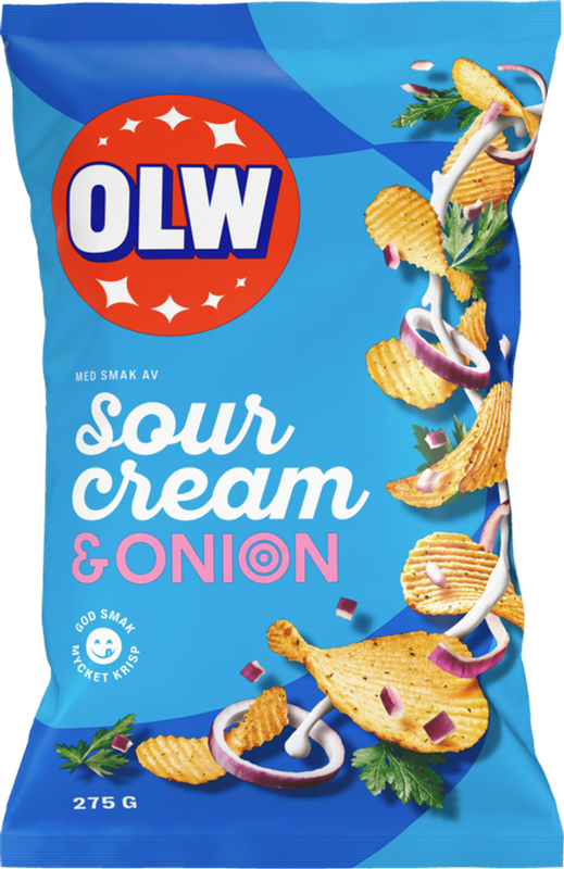 Sour Cream &amp; Onion, 275 g OLW