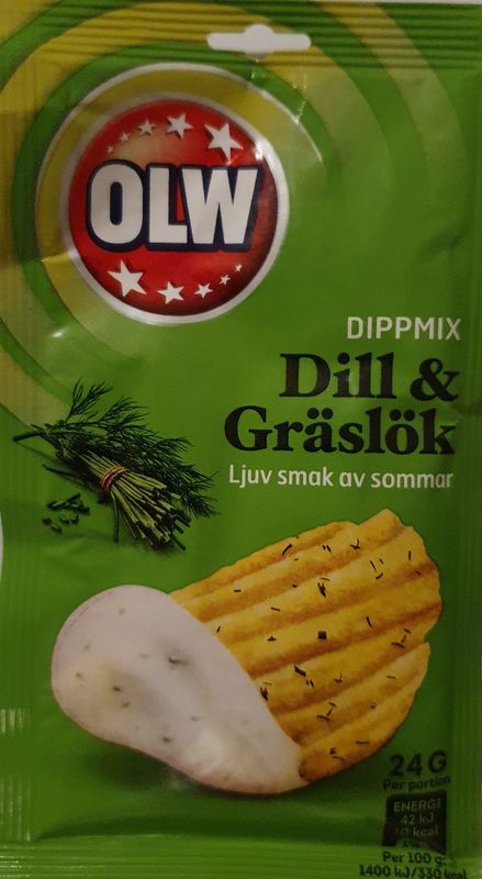 Dippmix Dill &amp; Gräslök, OLW, 24g