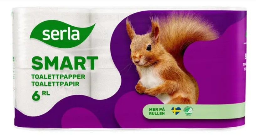 Toalettpapper 6-pack, Serla Smart