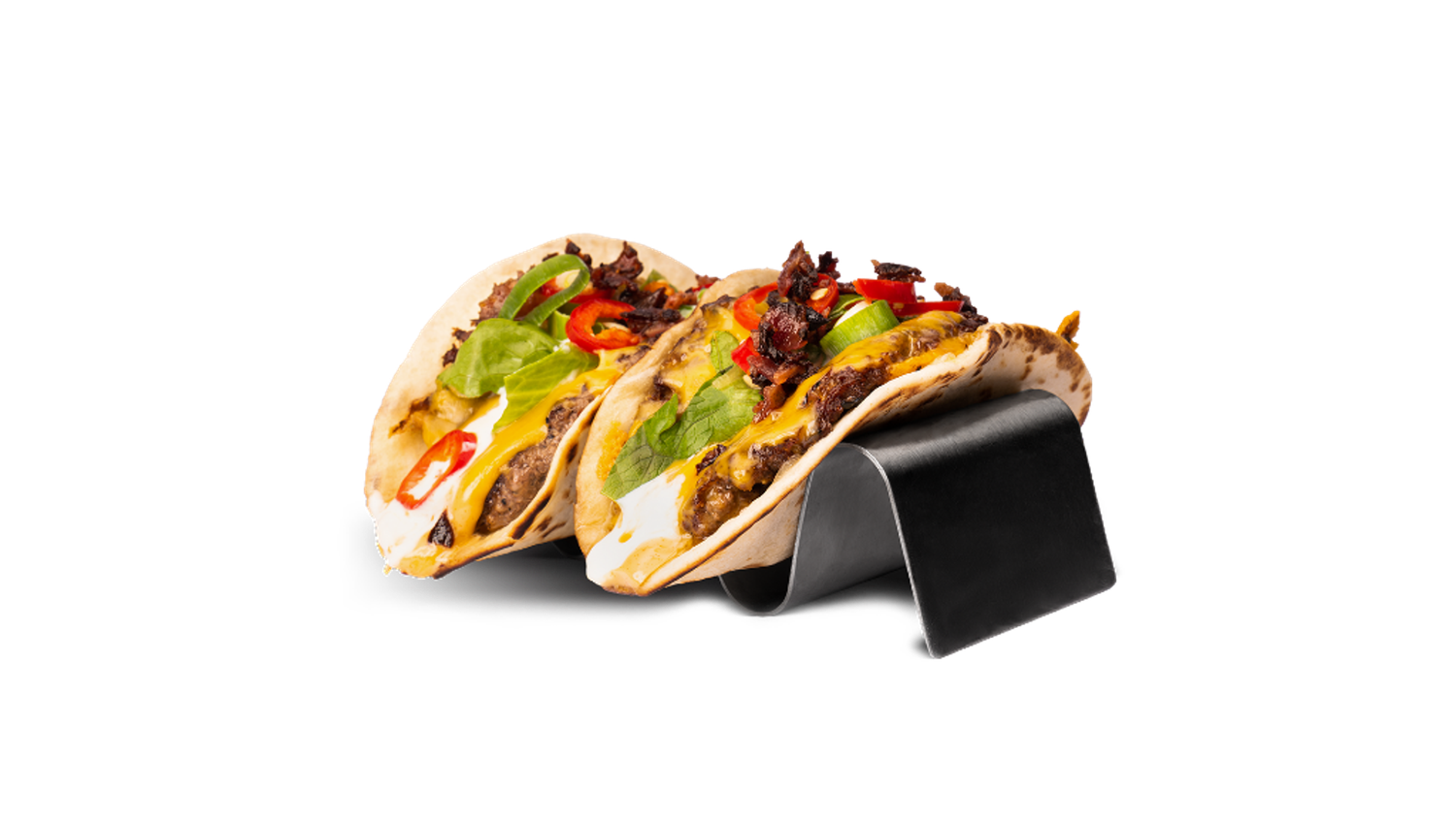 SMASHED BURGER TACO, Dubbeltaco