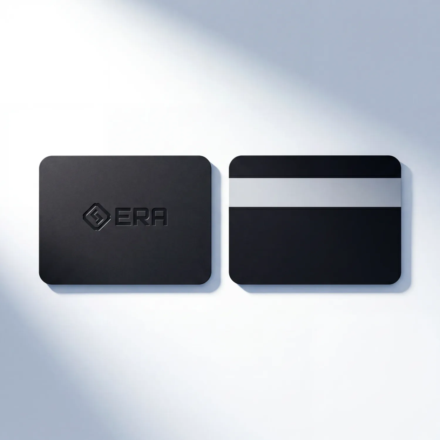 ERA Recovery Card - encrypted NFC backup card for ERA Wallet seed phrase, front and back view