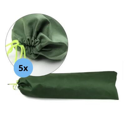 Zandslurf 5 stuks  - 70 x 25 cm | Groen met trekkoord