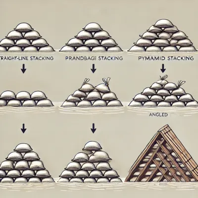 Welke zandzak stapelopties zijn er?