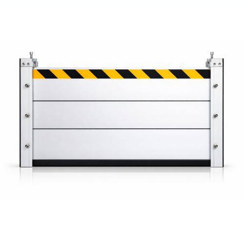 Aluminium waterkering - Montage tussen muren