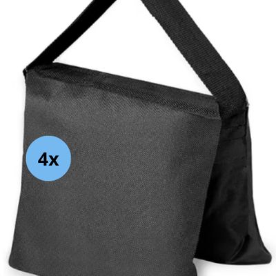 Verzwaringszakjes 4 stuks - Draaggewicht 4 kg