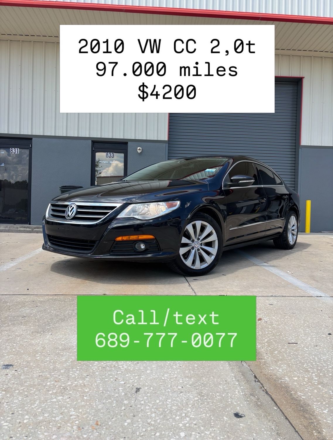 2010 VW CC Sport 2.0