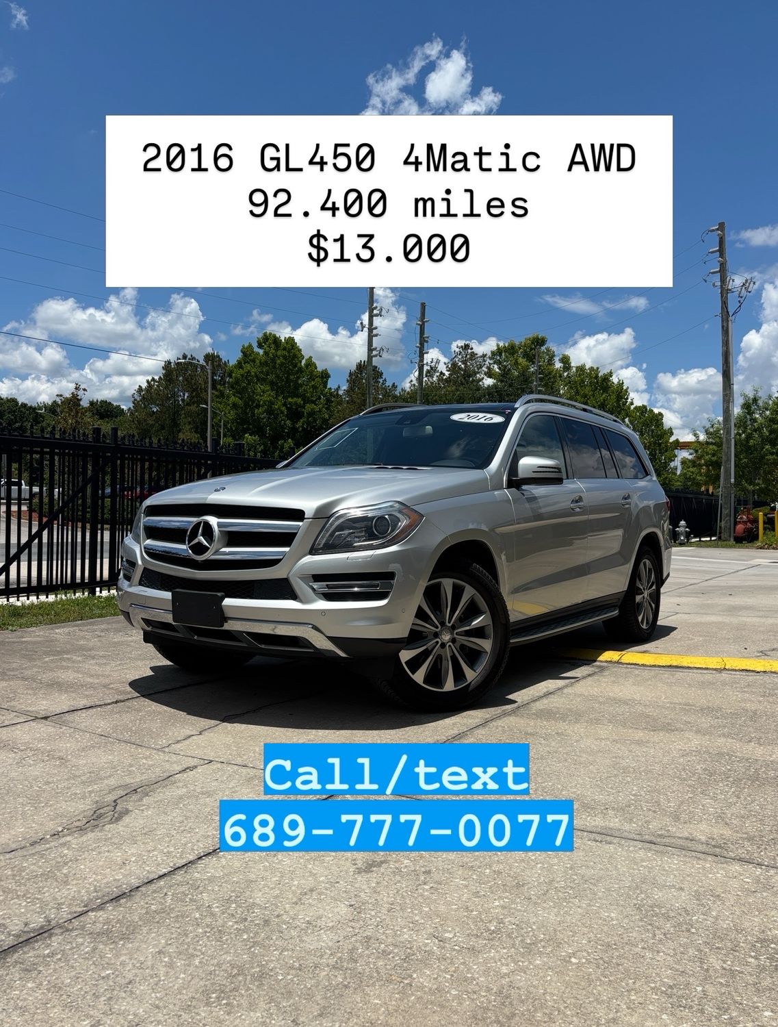 2016 Mercedes Benz GL450 4Matic