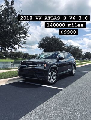 2018 VW Atlas S V6 3.6